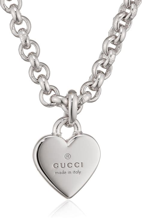 gucci g necklace|Gucci necklace with heart pendant.